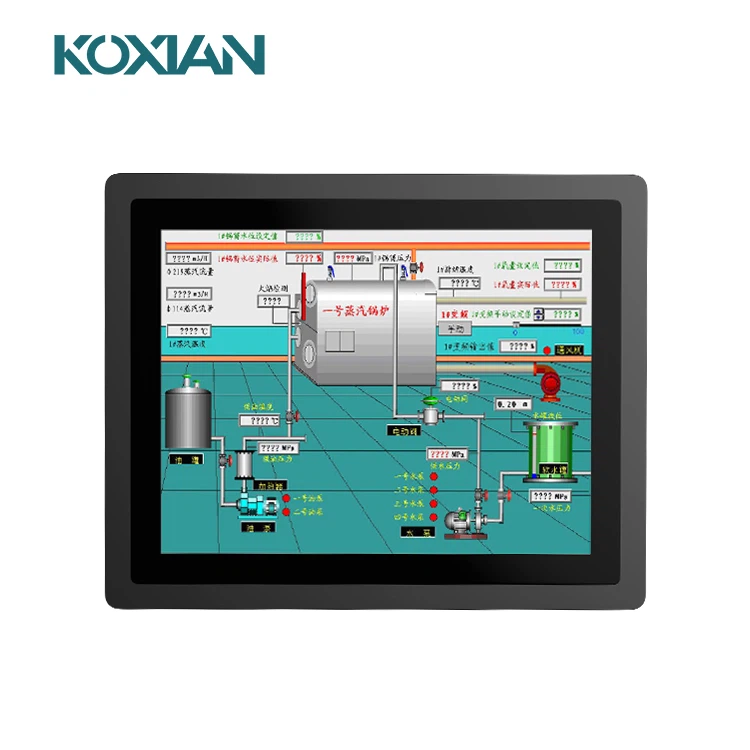 Monitor de tela de toque capacitivo industrial
